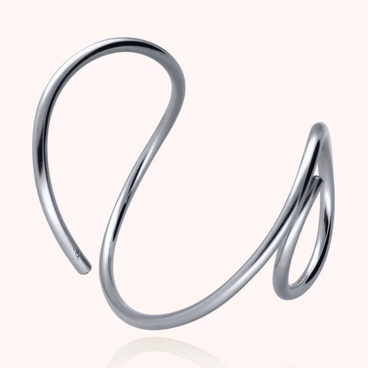 O Outline Cuff Armbånd - sølv for engroshandel hos Atelier Paulin US