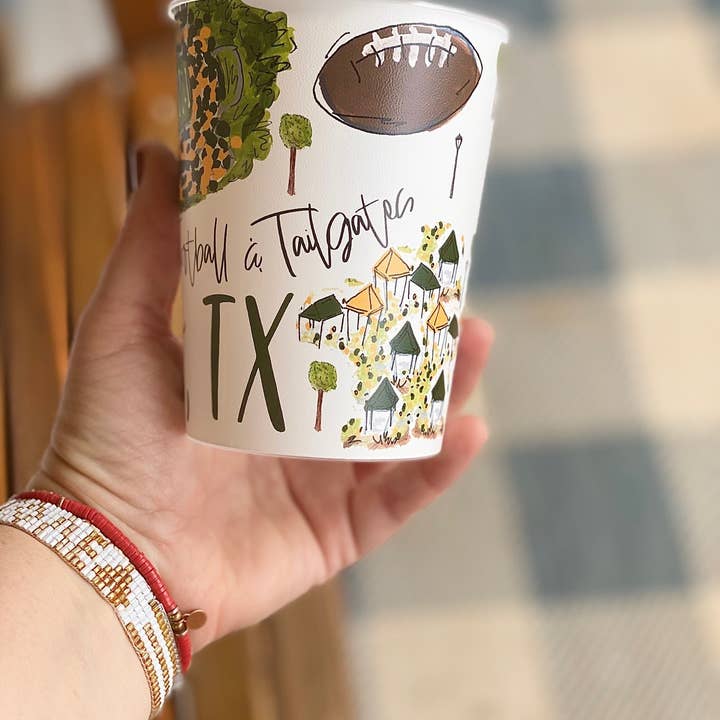 Happy By Rachel, LLC - Wholesale Disposable Cup - Waco, TX Reusable Party Cups, tailgating, gifts, alumni