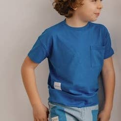 Pocket Print Denim Shorts for wholesale by Heven Child