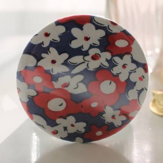 Miroir de poche Bella prairie rouge pour la vente par Sabrina Trefle