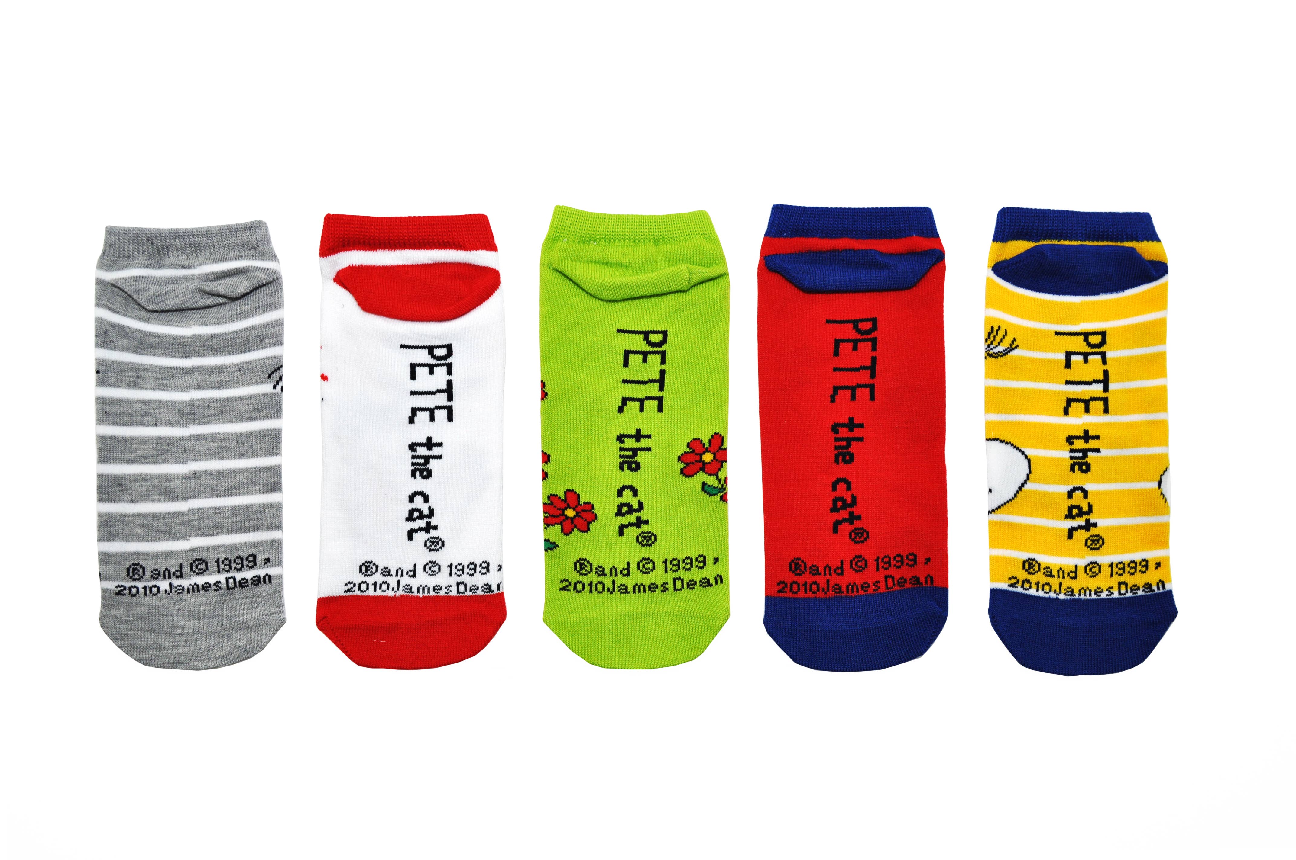 Everything Legwear - Vente Chaussettes – femme - Pete the Cat Lot de 5 paires de chaussettes Lowcut1