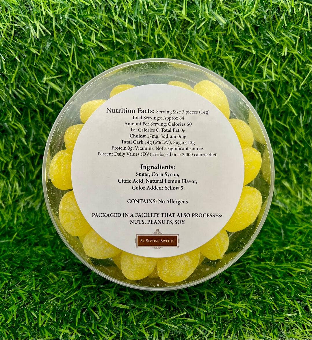 St Simons Sweets - Vente Bonbons durs - gouttes de citron1