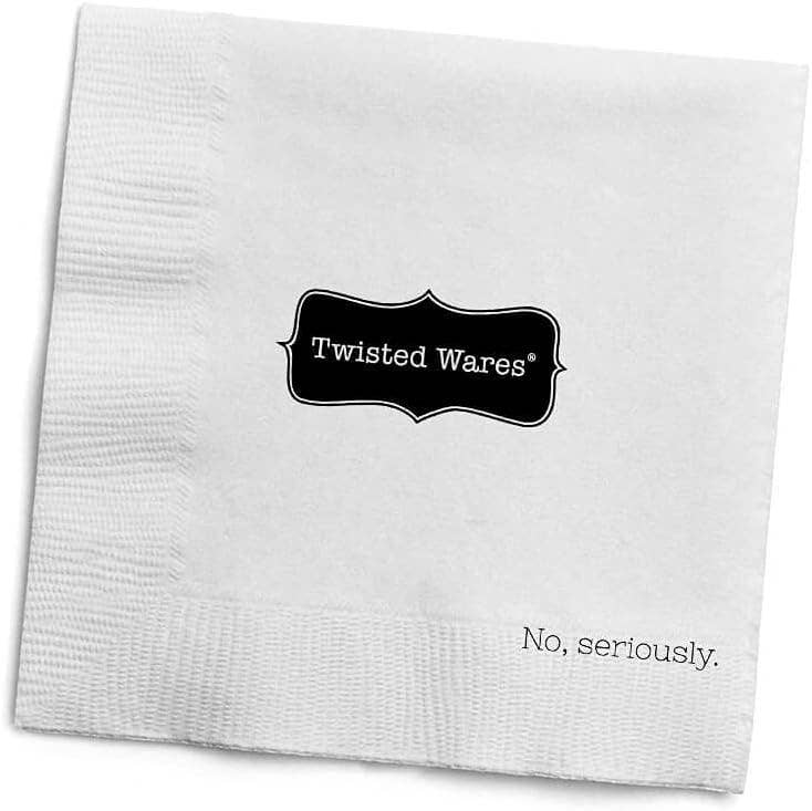 Pelz Brands - Wholesale Disposable Napkin - Twisted Wares Funny Cocktail Napkins – Please Leave by 9 PM2