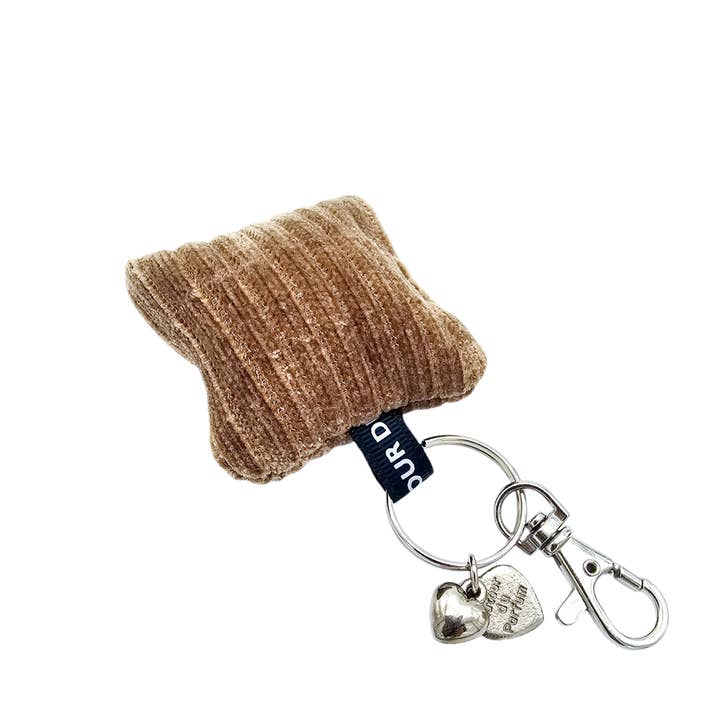 VELOURS CORTELE TONKA BEAN KEY CUSHION for wholesale by Autour Du Parfum