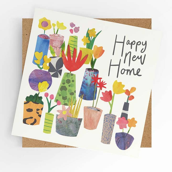New Home card, potted plants for wholesale by Under the Willow Tree