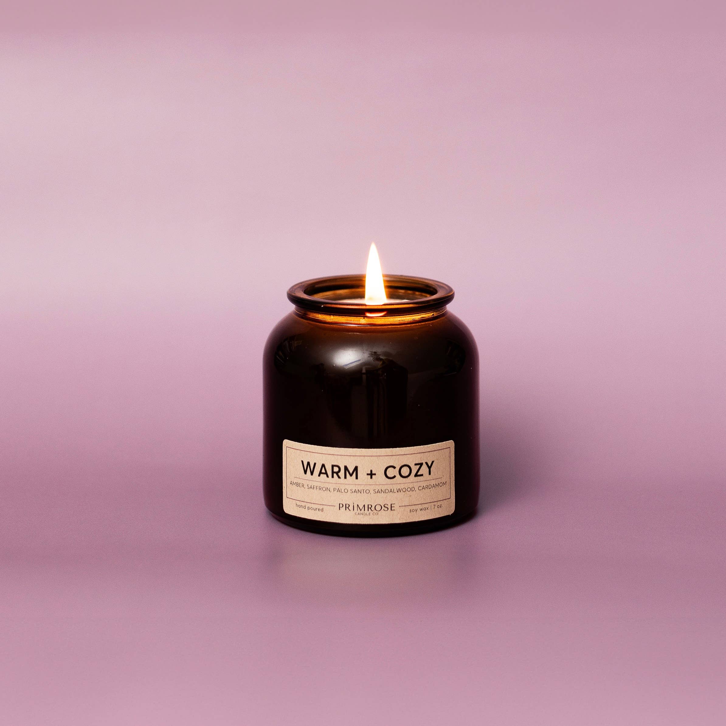 Primrose Candle Company - Wholesale Jar/Filled Candle - WARM + COZY