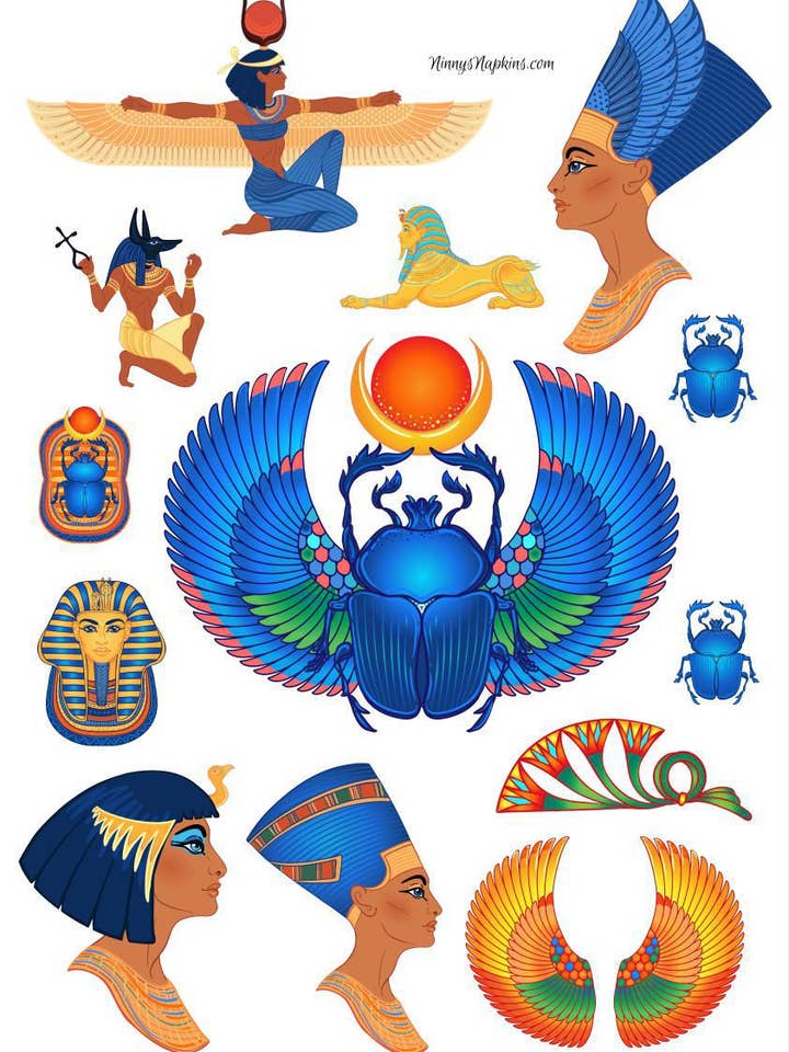 Ninnys rispapir A4 - egyptiske elementer II for engroshandel hos Ninnys Napkins