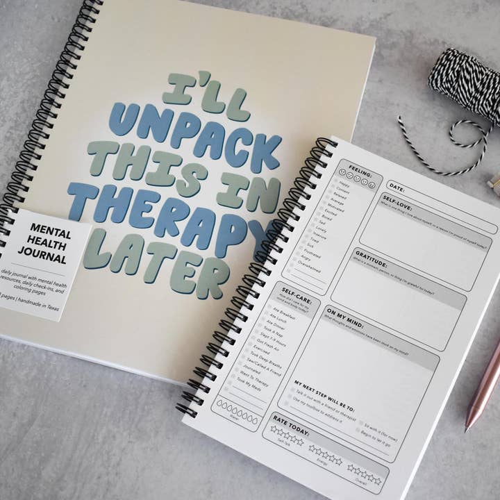 Kyn You Believe It - Wholesale Journal/Diary - I'll Unpack This In Therapy Mental Health Journal