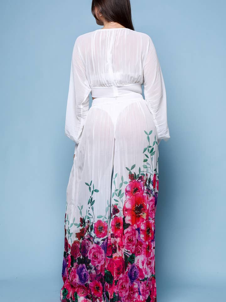 Fashion Combination - Wholesale Top & Skirt Set - Women's - trendy two-piece, floral outfit6