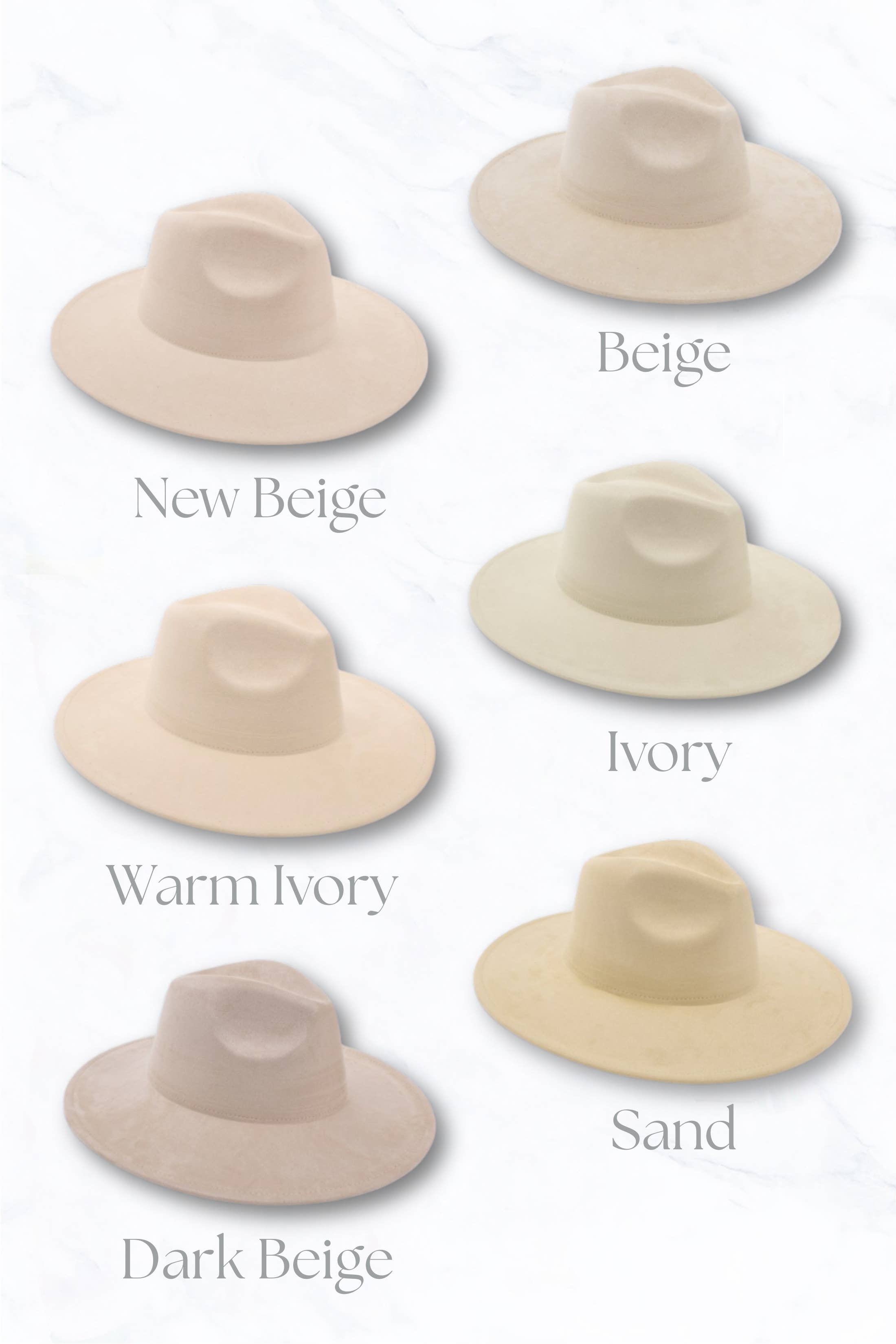 Suzie Q USA – Großhandel Fedora-Hut – Damen – Wildleder-Fedora mit großem Rand und Pfirsich-farbigem Oberteil0