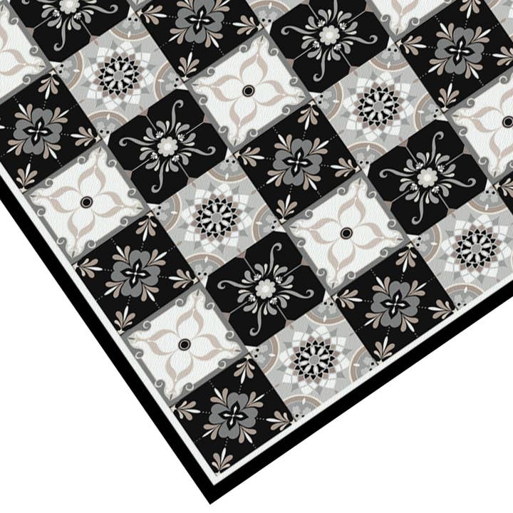 Davanti/Vía Deco Home - Vente Tapis de sol - Carreau de sol en vinyle Carreau gris classique3