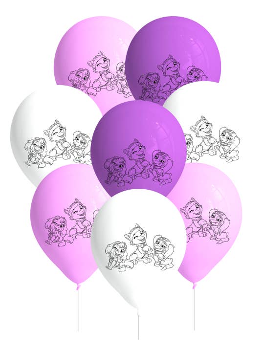 8 Skye Latex Balloons for wholesale by Fiestora