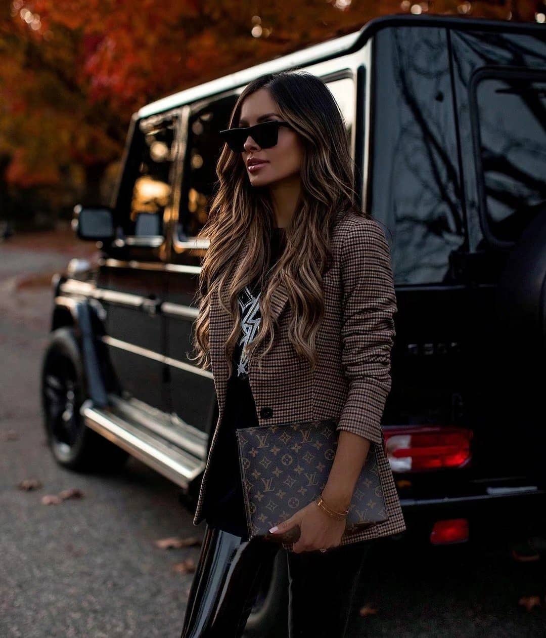 HIDDENBRAND - Wholesale Blazer - Women's - Check Double-Breasted Blazer5