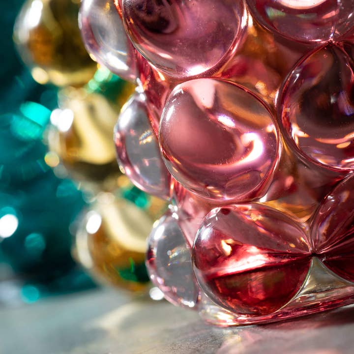 Sullivans Home Decor - Wholesale Candle Holder - BUBBLE TEXTURE GLASS VOTIVES