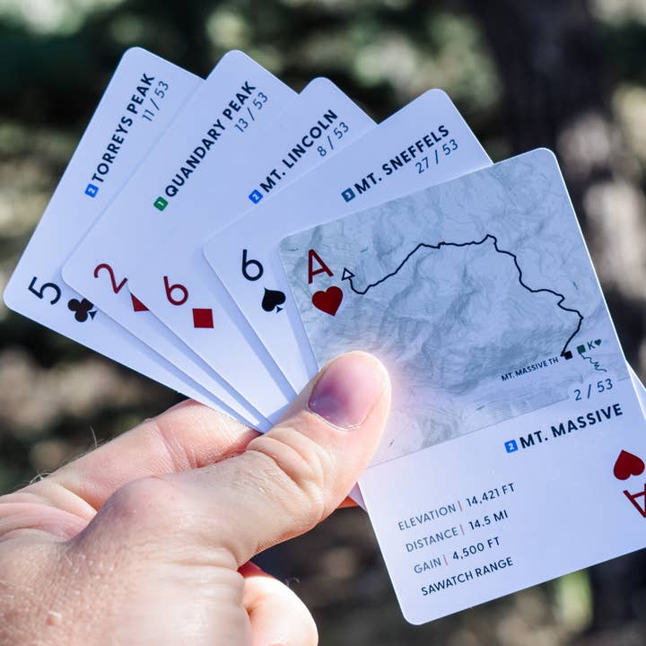 Pine + Ember – Cartas de jogar por atacado – Cartas de jogar Colorado 14ers2