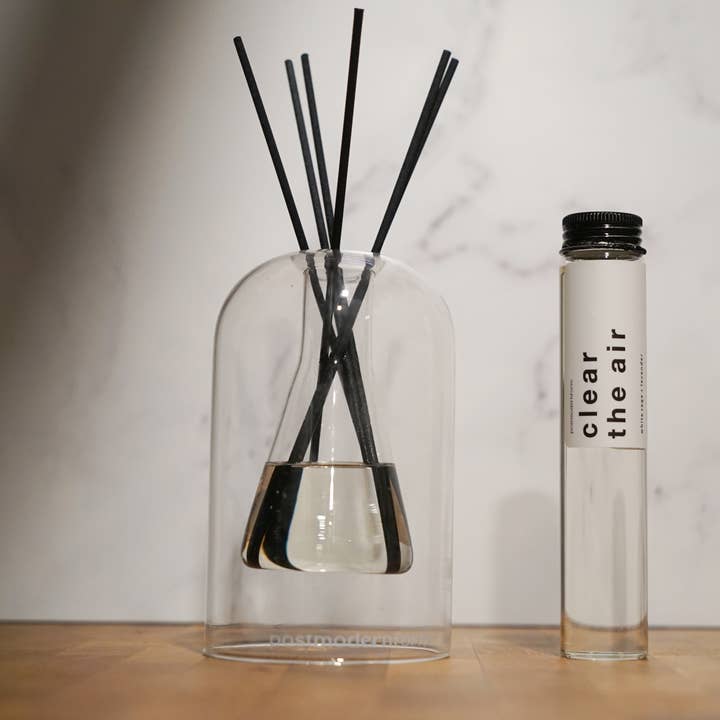 postmodernform - Wholesale Reed Diffuser - diffuser set - clear the air oil + vessel