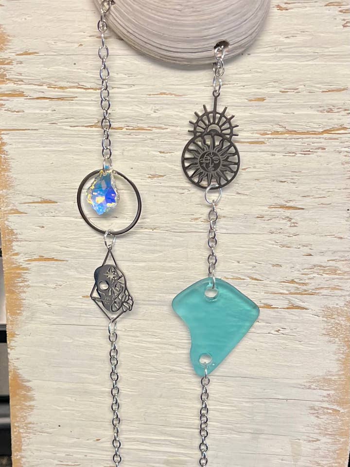 Seaglass Shell Dingle for engroshandel hos Glass Mermaid Makings