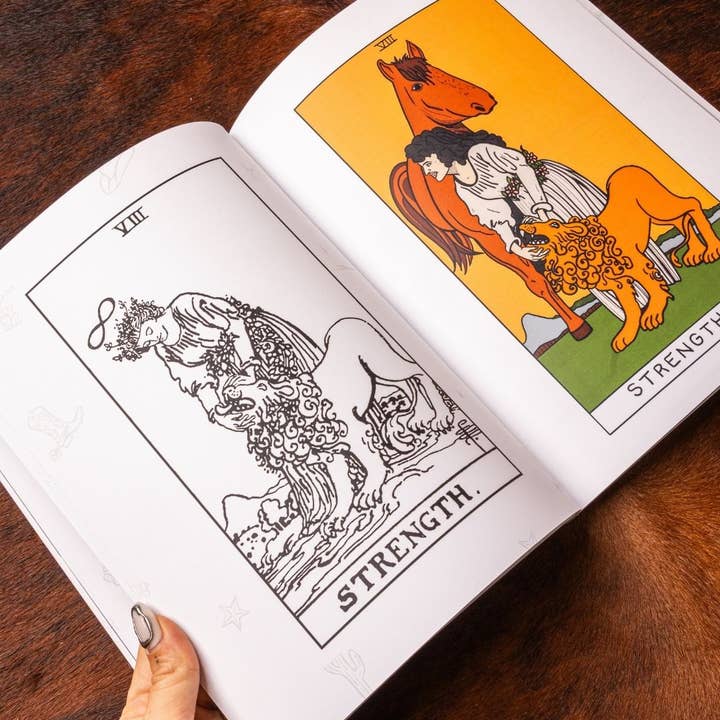 The Outlaw Oracle - Wholesale Tarot Cards - The Outlaw Oracle's Honky Tonk Tarot Colorin' Book - Rebel T2