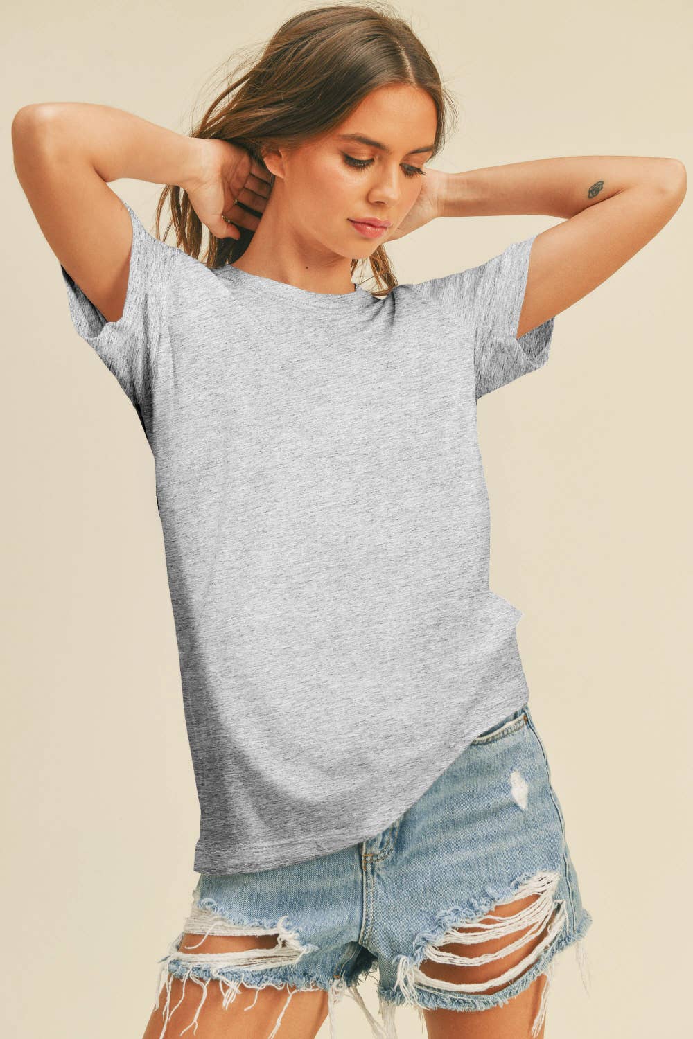 Honestee - Wholesale T-Shirt (Graphic) - Women's - Blank Classic Short Sleeve T-Shirt47