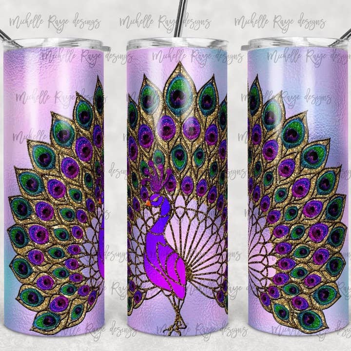 Purple Peacock for wholesale by Noel & Co Tumblers