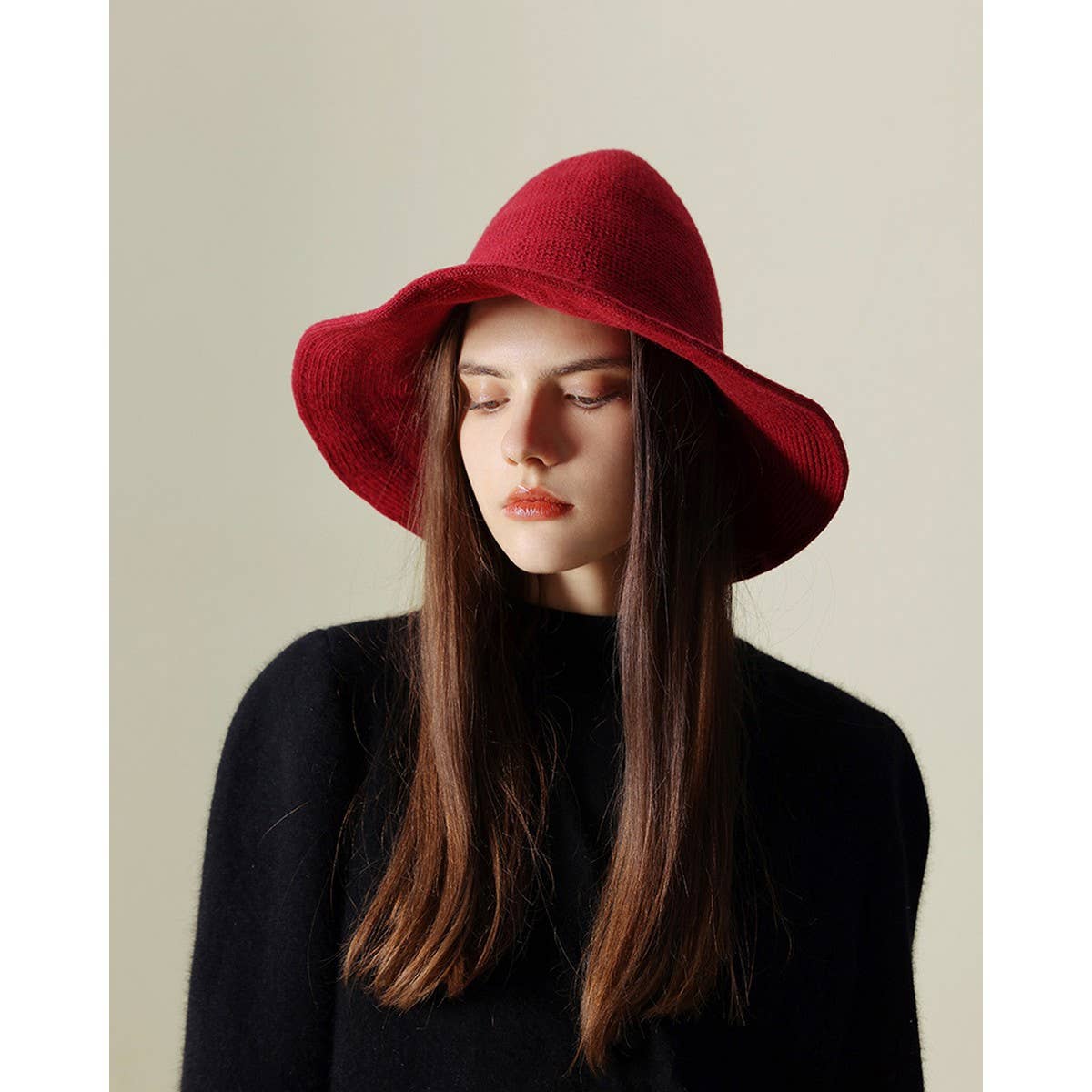 NINEXIS - Wholesale Bucket Hat - Women's - CWAH1677_Halloween Personality Knitted Hip Hop Witch Hat11