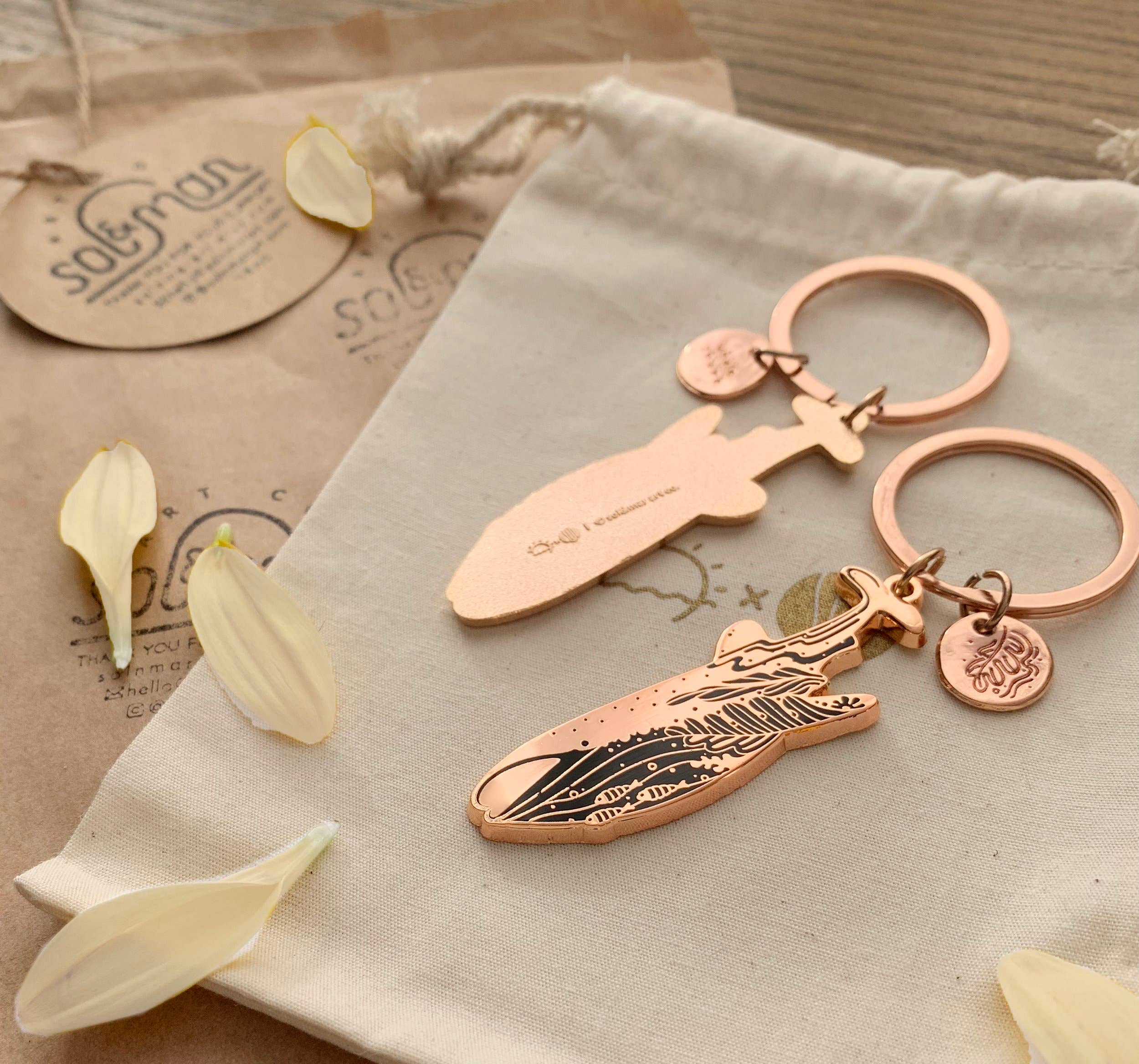 sol&mar art co. - Wholesale Keychain - Unisex - Whale Shark Enamel Keychain3