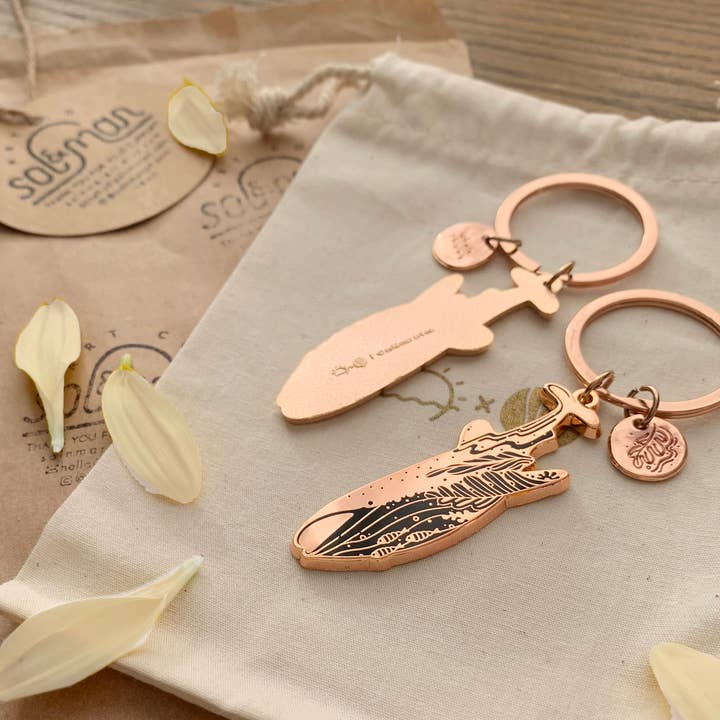 sol&mar art co. - Wholesale Keychain - Unisex - Whale Shark Enamel Keychain3