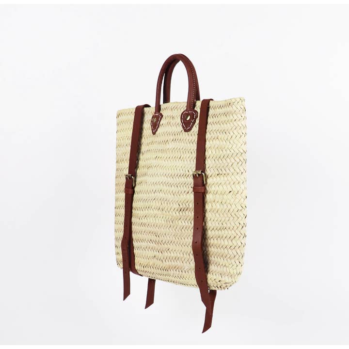 Mikwi - Wholesale Beach Bag - Straw Beach bag with leather strap - Straw backpack14