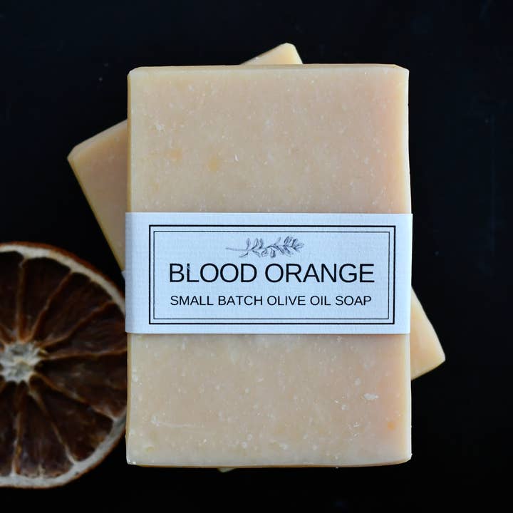 Blood Orange -Olivenolie Sæbe for engroshandel hos Orange Thyme Bath Apothecary