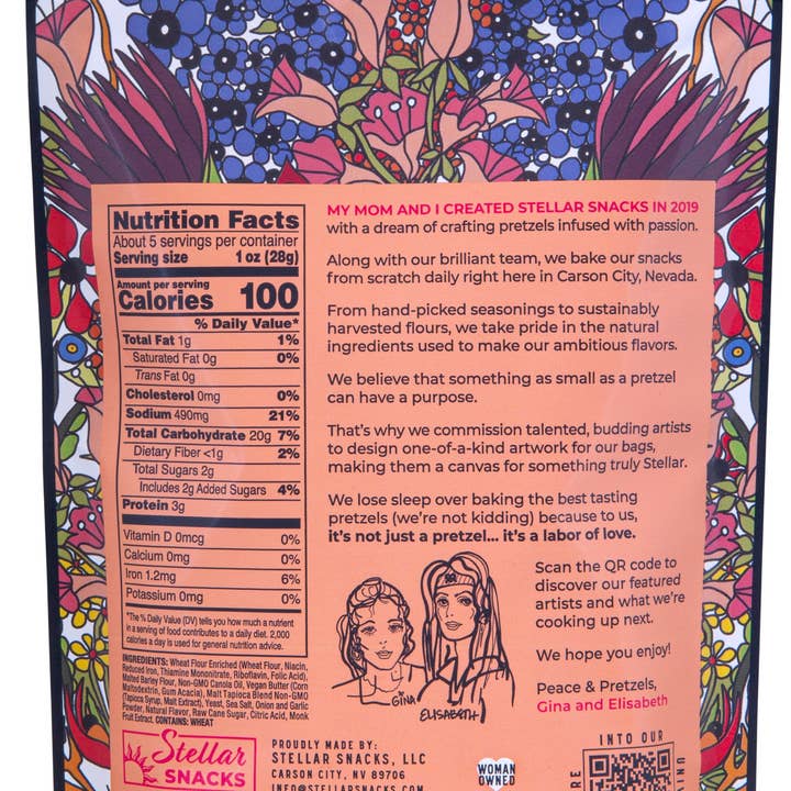 Stellar Snacks - Wholesale Pretzels - Stellar Pretzel Braids - Maui Monk - 5oz