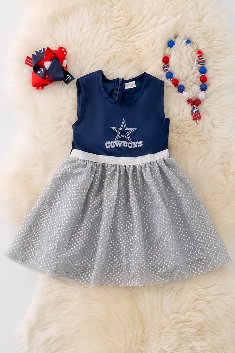 Kids Charm Online - Vente Robe – enfant - Robe haut en satin chatoyant Cowboys. DRG43367 AMY