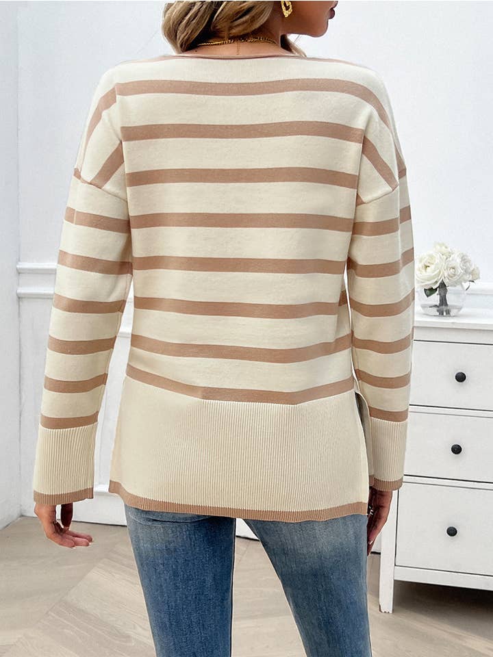 YNIQUE - Wholesale Knit Sweater - Women's - Women's Lightweight Long-Sleeve V-Neck Sweater