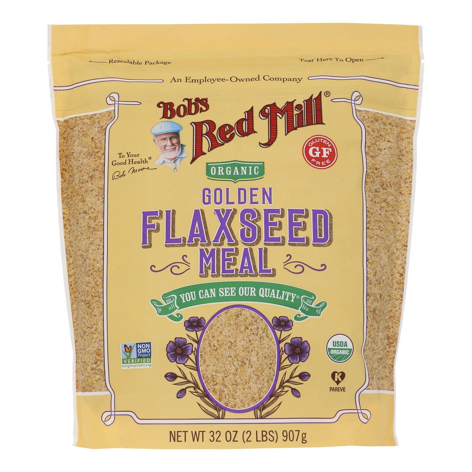 Everyday Supply Co - Wholesale Protein/Superfood Powder - Bob's Red Mill Organic Golden Flaxseed Meal, 4-Pack0