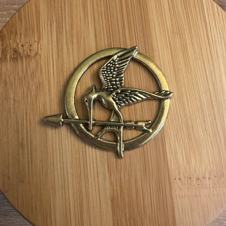 Scribble & Scroll - Wholesale Lapel Pin/Button - Mockingjay Enamel Pin - The Hunger Games - Tribute Token