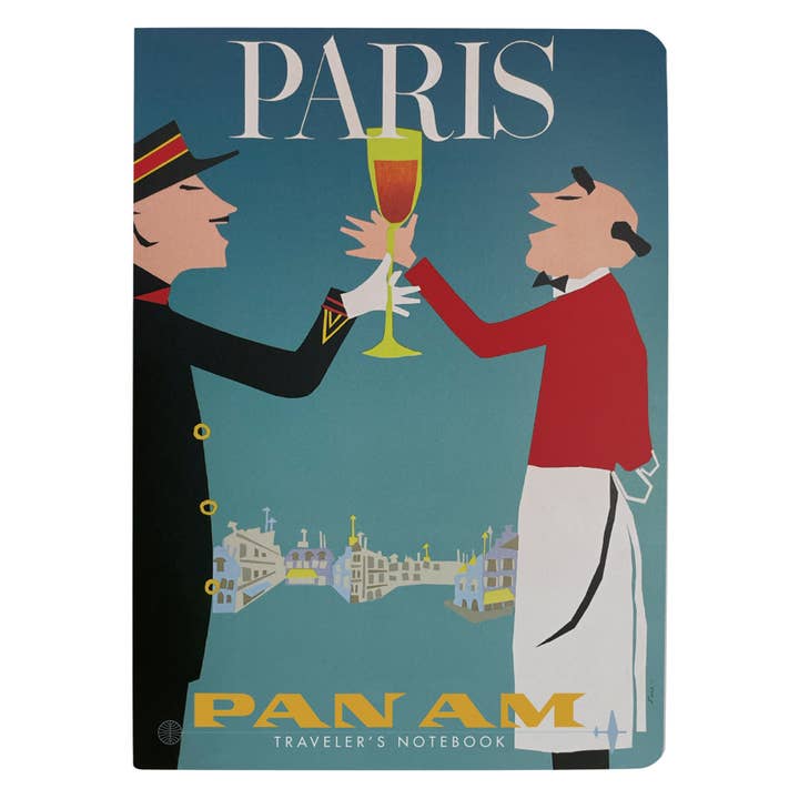 Unemployed Philosophers Guild - Wholesale Notebook - Pan Am Paris Notebook