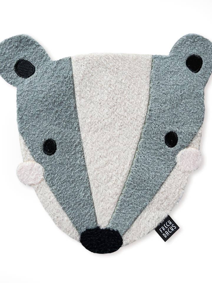 Teddy Patch - Badger *iron-on* incl. woven label for wholesale by Paul und Clara