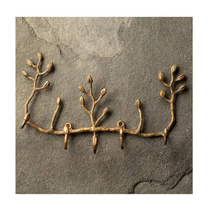 Antiqued Brass Key Holder for wholesale by Vagabond Vintage