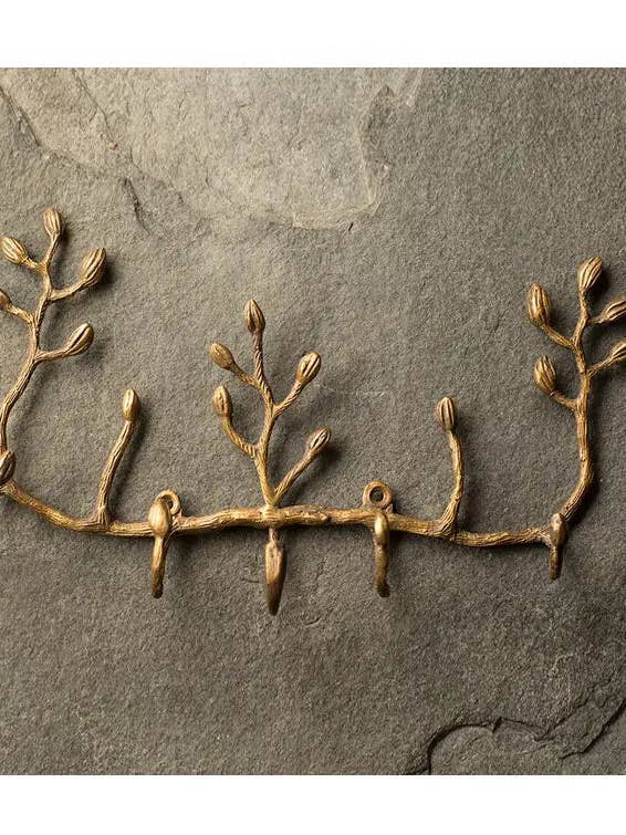 Antiqued Brass Key Holder for wholesale by Vagabond Vintage