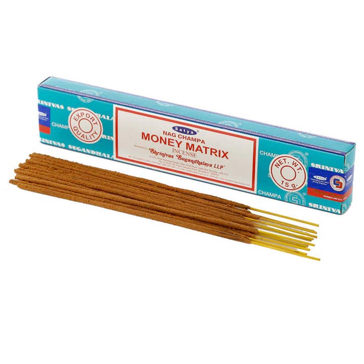 Money Matrix Incense Sticks Pack for wholesale by Witchy Washy Bath ®