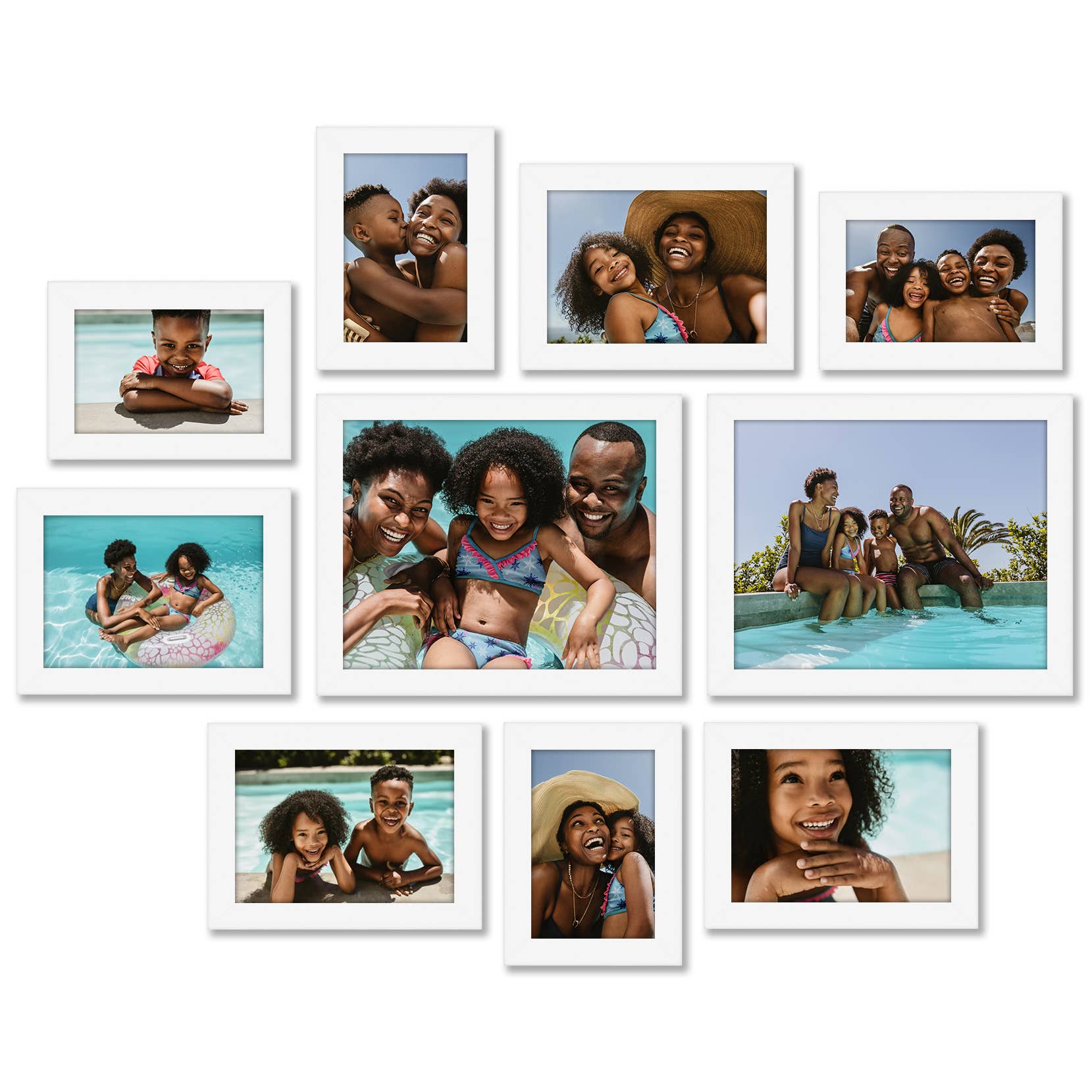 Americanflat - Wholesale Picture Frame - Americanflat 10 Piece Gallery Wall Frames 8x10 5x7 4x63