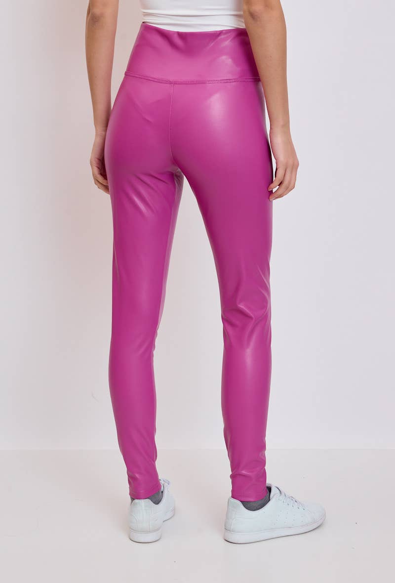 Orice - Wholesale Fashion Leggings - Women's - Slim faux leather leggings - Orice46