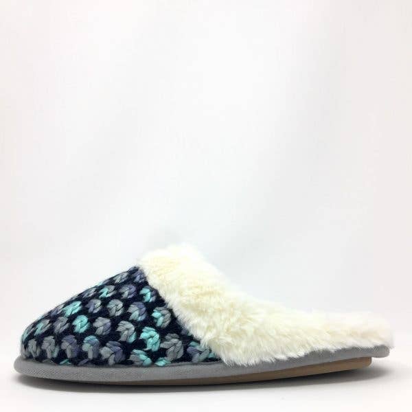 Oooh Yeah/Sock It Up/Oooh Geez Slippers – Engroshandel Slippers - Dame – Havfruehale Blå | Kvinders Skridsikre Fuzzy Tøfler