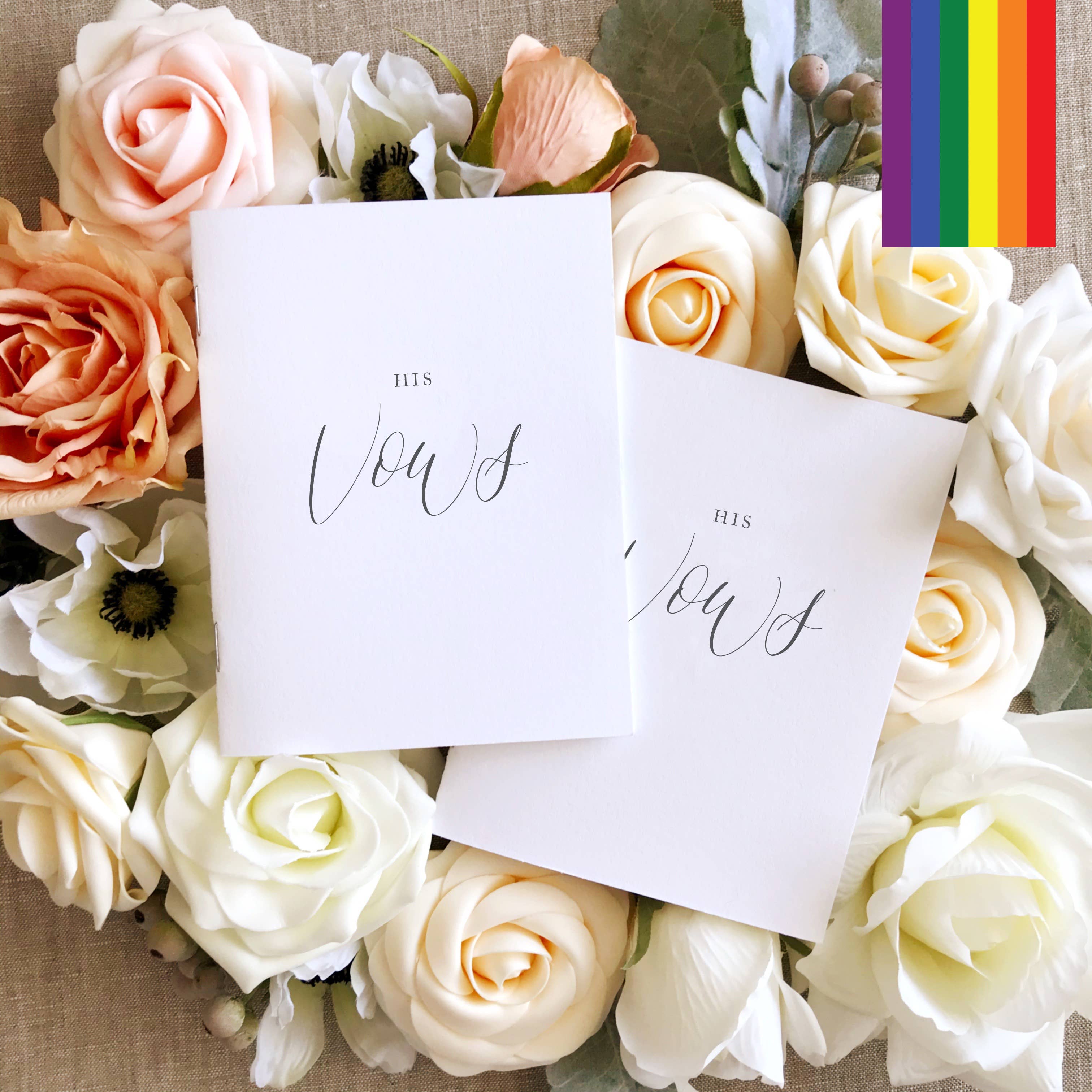 Sablewood Paper Company - Wholesale Journal/Diary - Couple Vow Books – Set of 2 (Wedding)6