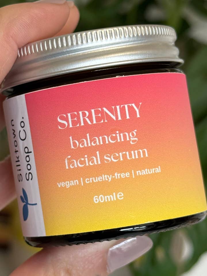 Natural Facial Serum - Serenity for wholesale by Silktown Soap Company
