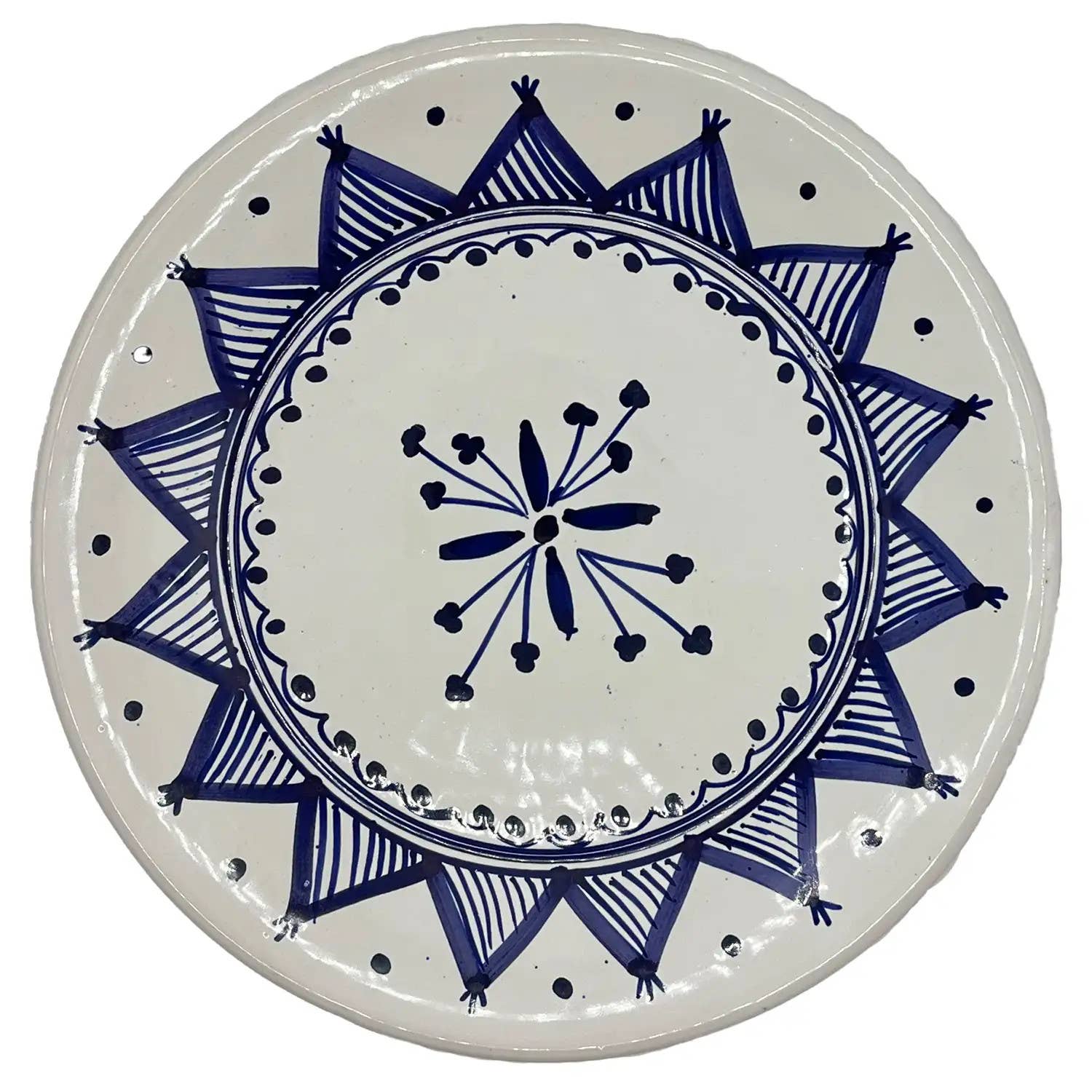 Etnico del Mondo - Wholesale Decorative Plate/Dish/Bowl - Tunisian Hand-Painted Ceramic Decorative Plate #21