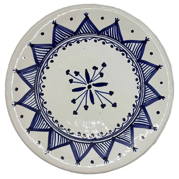 Etnico del Mondo - Wholesale Decorative Plate/Dish/Bowl - Tunisian Hand-Painted Ceramic Decorative Plate #21