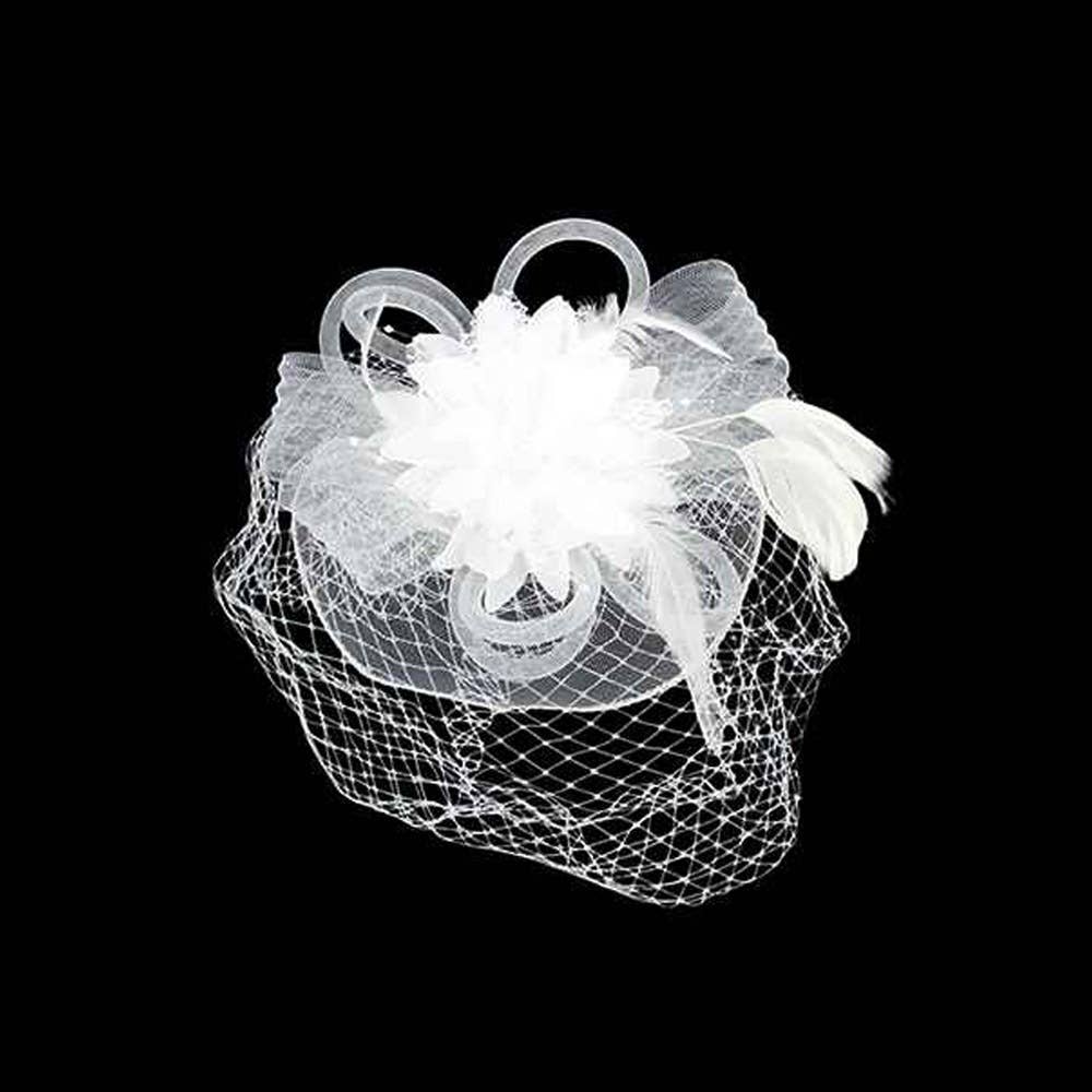 Sensibling Corp. - Wholesale Fascinator Hat - Women's - Bow Flower Feather Mesh Fascinator / Headband9