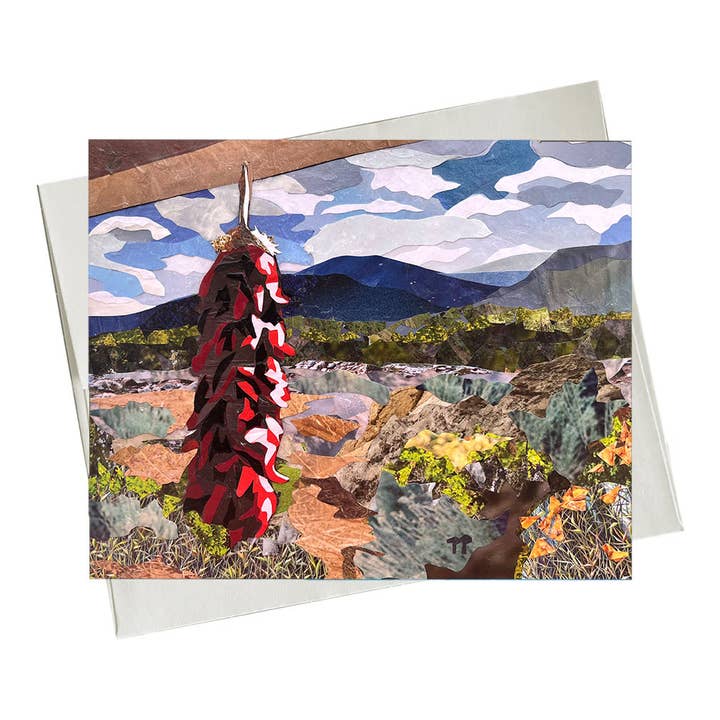 Backyard - Greeting Card for wholesale by Pi Luna Art