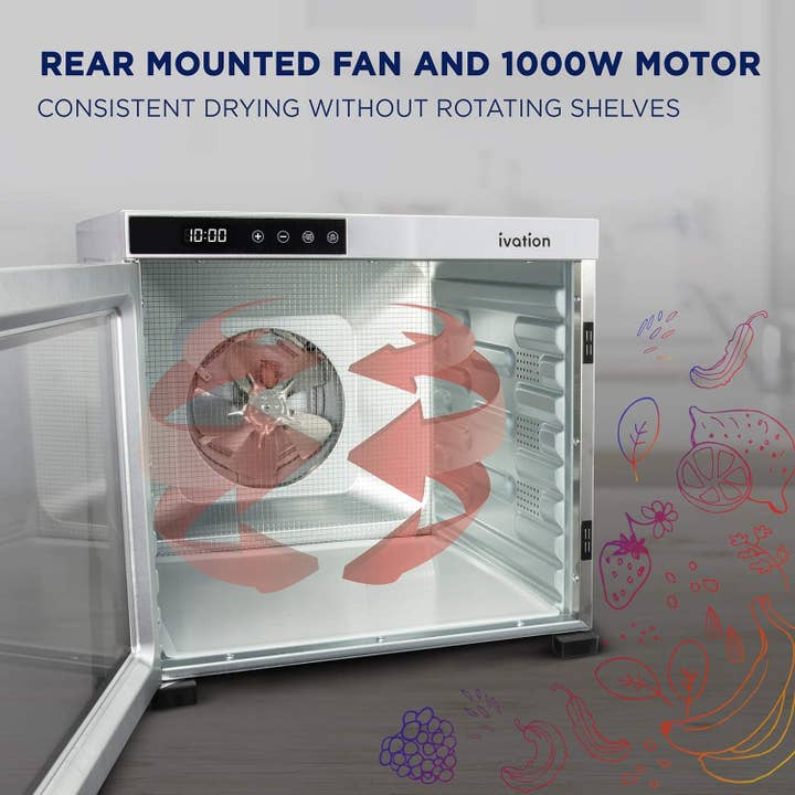 Ivation - Wholesale Kitchen Appliance - Stainless Steel Food Dehydrator