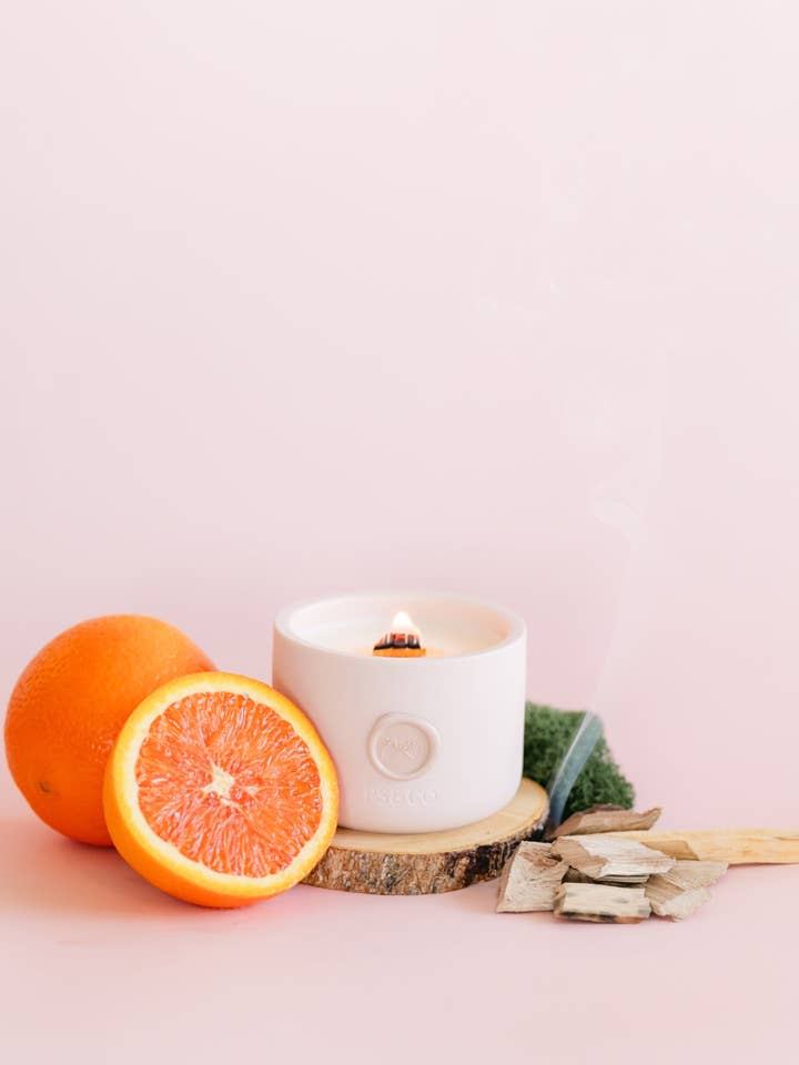 The Manifester | Non-Toxic Coconut Soy candle in ceramic jar for wholesale by Pinky Swear & Co.